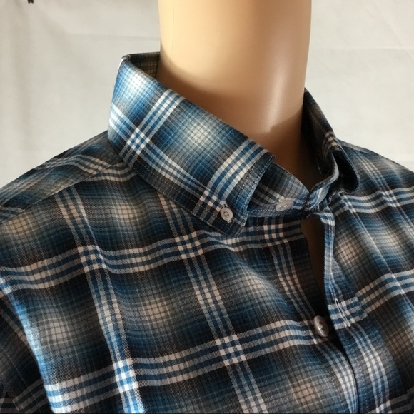 NWT Tom Ford Tonal Brushed Check Twill L/S Shirt EU 39 - Picture 4 of 9